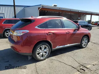 2012 Lexus RX 450h with VIN JTJBC1BA6C2429676, listed as a Copart auction lot 57456675 with 129,737 mi miles and Salvage title. Bid and sale history available at DreamBid. Image 3.