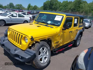 2021 Jeep Wrangler Unlimited Sport with VIN 1C4HJXKN9MW709420, listed as a IAAI auction lot 42403223 with 154,299 mi miles and . Bid and sale history available at DreamBid. Image 17.
