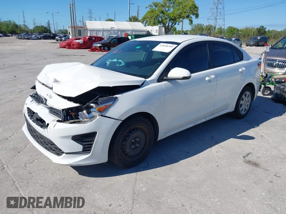 2023 Kia Rio LX with VIN 3KPA24AD4PE616342, listed as a IAAI auction lot 41848260 with 37,188 mi miles. Bid and sale history available at carsss.com. Image 17.