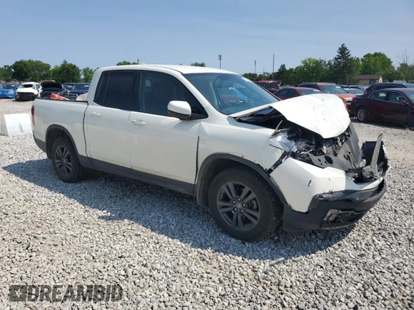 2019 Honda Ridgeline Sport with VIN 5FPYK3F12KB032801, listed as a Copart auction lot 59238595 with 41,000 mi miles and Salvage title. Bid and sale history available at DreamBid. Image 4.