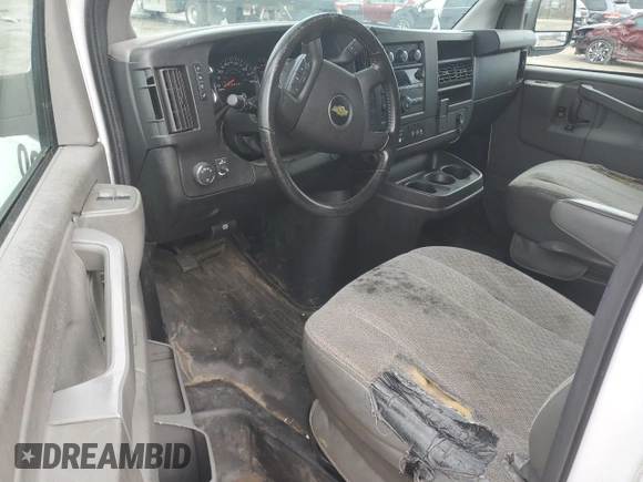 2020 Chevrolet Express Cargo Van with VIN 1GCWGAFG8L1188409, listed as a Copart auction lot 83660584 with 0 mi miles and Salvage Title. Bid and sale history available at carsss.com. Image 8.