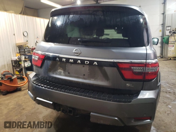 2023 Nissan Armada SL with VIN JN8AY2BD9P9693086, listed as a Copart auction lot 52119795 with 46,439 mi miles and Clean Title. Bid and sale history available at carsss.com. Image 6.
