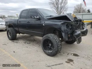 2007 Dodge Ram 2500 Laramie with VIN 1D7KS28A57J607131, listed as a Copart auction lot 84927174 with 260,952 mi miles and Salvage Title. Bid and sale history available at carsss.com. Image 4.