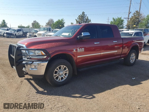 2015 Ram 2500 Laramie with VIN 3C6UR5NL2FG627544, listed as a Copart auction lot 61607835 with 53,253 mi miles and Salvage title. Bid and sale history available at DreamBid. Image 1.