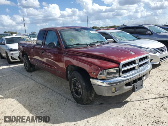 2000 Dodge Dakota Sport with VIN 1B7GL22N9YS602454, listed as a Copart auction lot 78622624 with 108,355 mi miles and Salvage Title. Bid and sale history available at carsss.com. Image 4.