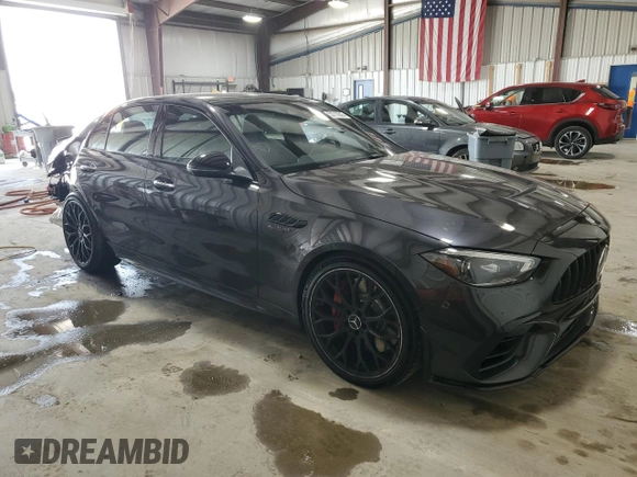 2024 Mercedes-Benz C 63 S AMG E Performance with VIN W1KAF8AB3RR221818, listed as a Copart auction lot 53712045 with 361 mi miles and Salvage title. Bid and sale history available at DreamBid. Image 4.