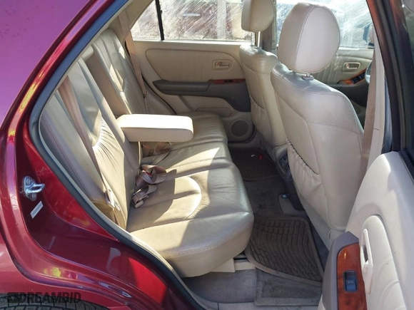 1999 Lexus RX 300 Luxury SUV with VIN JT6HF10U2X0089730, listed as a IAAI auction lot 41982648 with 150,322 mi miles. Bid and sale history available at carsss.com. Image 8.