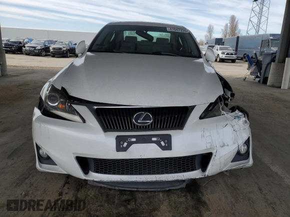 2012 Lexus IS 250 with VIN JTHBF5C26C5181502, listed as a Copart auction lot 47047335 with 184,726 mi miles and Salvage Title. Bid and sale history available at DreamBid. Image 5.