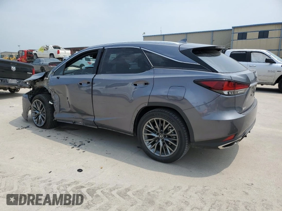 2022 Lexus RX with VIN 2T2YZMDA9NC328156, listed as a Copart auction lot 55418324 with 24,233 mi miles and Salvage Title. Bid and sale history available at carsss.com. Image 2.