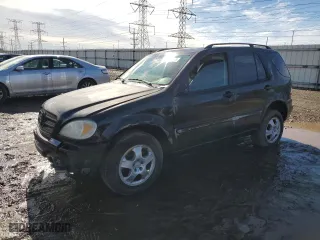 2002 Mercedes-Benz M-Class with VIN 4JGAB54E12A319658, listed as a Copart auction lot 47060235 with 159,321 mi miles and Salvage Title. Bid and sale history available at carsss.com. Image 1.