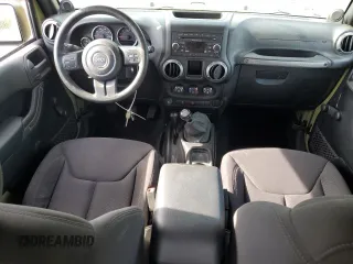 2013 Jeep Wrangler Sport with VIN 1C4AJWAG3DL569588, listed as a Copart auction lot 55826505 with 24,345 mi miles and Salvage title. Bid and sale history available at DreamBid. Image 8.