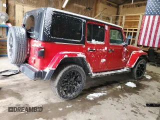 2021 Jeep Wrangler Unlimited Sahara z VIN 1C4JJXP64MW786392, wystawiony jako Copart lot #51800875 z przebiegiem 147 378 mil mil oraz Szkoda całkowita • Salvage title. Historia ofert i sprzedaży dostępna na DreamBid. Obrazek 3.