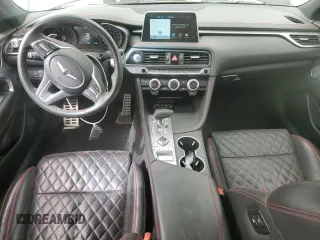 2021 Genesis G70 3.3T with VIN KMTG34LE0MU070859, listed as a Copart auction lot 49269845 with 47,988 mi miles and Salvage Title. Bid and sale history available at carsss.com. Image 8.
