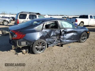 2021 Honda Civic Sedan EX with VIN 2HGFC2F74MH014116, listed as a Copart auction lot 53710705 with 0 mi miles and Salvage Title. Bid and sale history available at carsss.com. Image 3.