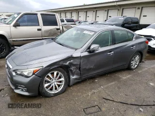 2017 Infiniti Q50 3.0t Signature Edition with VIN JN1EV7AR6HM830339, listed as a Copart auction lot 67737894 with 128,643 mi miles and Salvage Title. Bid and sale history available at carsss.com. Image 1.