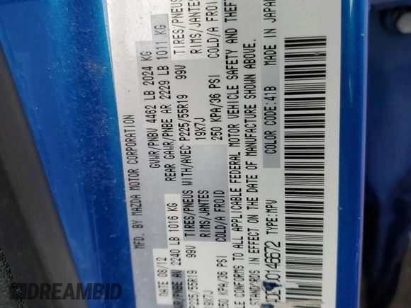 2013 Mazda CX-5 Grand Touring with VIN JM3KE4DE3D0146672, listed as a Copart auction lot 49133105 with 151,874 mi miles and Salvage Title. Bid and sale history available at carsss.com. Image 13.