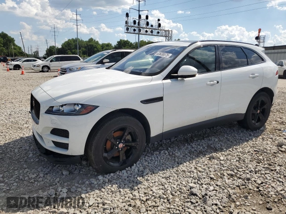 2018 Jaguar F-Pace 20d Premium with VIN SADCJ2FN2JA262398, listed as a Copart auction lot 63638575 with 106,698 mi miles and Clean title. Bid and sale history available at DreamBid. Image 1.