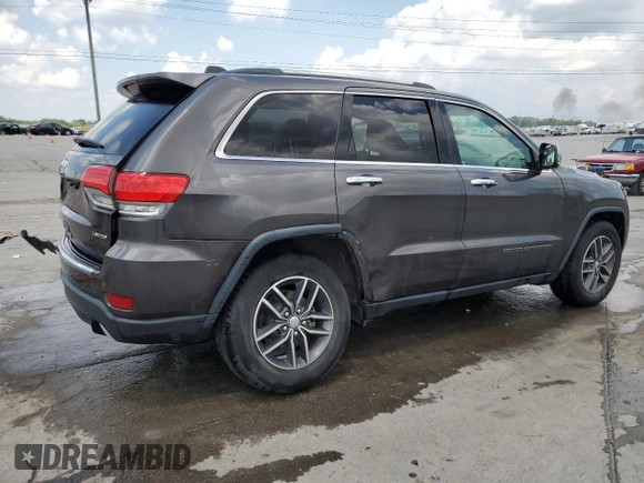 2018 Jeep Grand Cherokee Limited with VIN 1C4RJEBG1JC300335, listed as a Copart auction lot 61853325 with 107,137 mi miles and Salvage title. Bid and sale history available at DreamBid. Image 3.