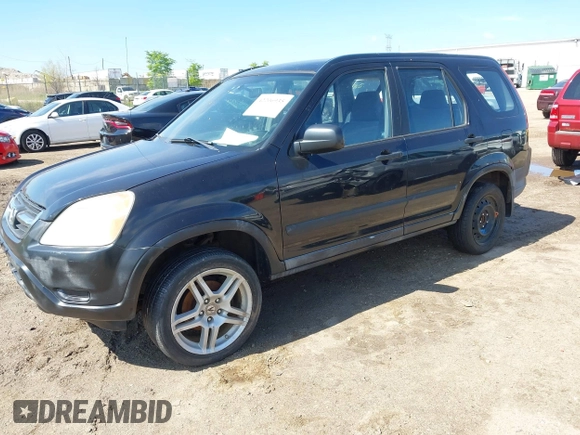 2002 Honda CR-V LX with VIN JHLRD68402C018458, listed as a IAAI auction lot 42206935 with 212,229 mi miles and . Bid and sale history available at carsss.com. Image 2.
