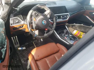 2022 BMW M3 Competition xDrive with VIN WBS43AY07NFM10293, listed as a Copart auction lot 71593734 with 0 mi miles and Salvage Title. Bid and sale history available at carsss.com. Image 8.