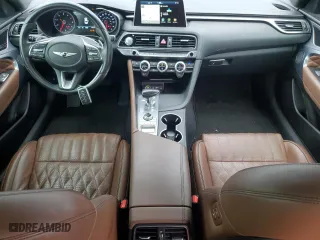 2020 Genesis G70 2.0T with VIN KMTG44LA6LU065349, listed as a Copart auction lot 60222483 with 55,629 mi miles. Bid and sale history available at carsss.com. Image 8.