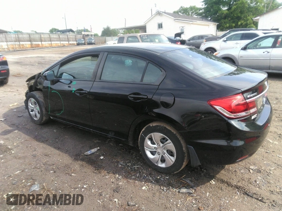 2015 Honda Civic LX with VIN 2HGFB2F54FH549385, listed as a IAAI auction lot 42123750 with 132,500 mi miles and . Bid and sale history available at DreamBid. Image 3.