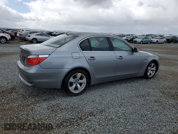 2005 BMW 5 Series 530i with VIN WBANA73585CR60267, listed as a Copart auction lot 47089185 with 244,533 mi miles and Clean Title. Bid and sale history available at DreamBid. Image 3.