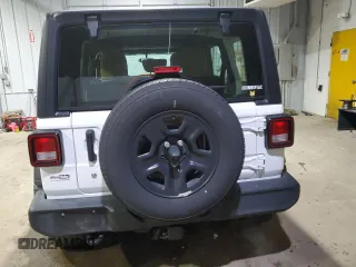 2021 Jeep Wrangler Unlimited Sport with VIN 1C4HJXDG4MW821718, listed as a Copart auction lot 41956755 with 30,615 mi miles and Salvage title. Bid and sale history available at DreamBid. Image 6.