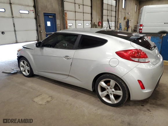 2012 Hyundai Veloster w/Black Int with VIN KMHTC6AD2CU020056, listed as a Copart auction lot 51584845 with 83,458 mi miles and Salvage Title. Bid and sale history available at carsss.com. Image 2.