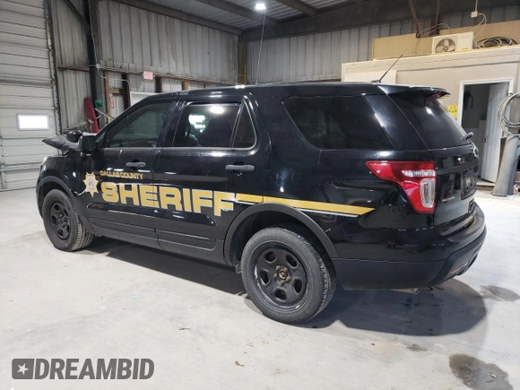2015 Ford Utility Police Interceptor with VIN 1FM5K8AR4FGA41531, listed as a Copart auction lot 85951774 with 113,857 mi miles and Salvage Title. Bid and sale history available at carsss.com. Image 2.