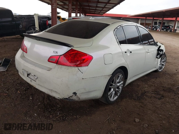 2008 Infiniti G35 Sedan Journey with VIN JNKBV61E38M201126, listed as a IAAI auction lot 41819223 with 1 mi miles. Bid and sale history available at carsss.com. Image 4.