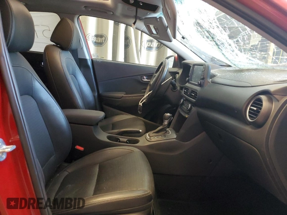 2020 Hyundai Kona Ultimate with VIN KM8K53A5XLU465531, listed as a Copart auction lot 64053502 with 57,291 mi miles. Bid and sale history available at carsss.com. Image 5.
