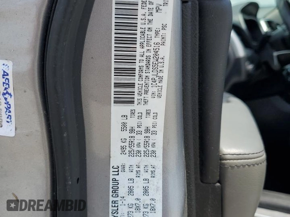2014 Jeep Cherokee Limited with VIN 1C4PJLDS5EW204516, listed as a Copart auction lot 62329445 with 127,042 mi miles and Salvage title. Bid and sale history available at DreamBid. Image 13.