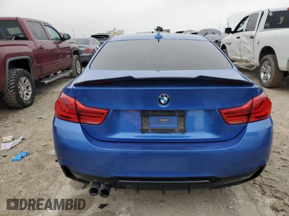 2018 BMW 4 Series 430i with VIN WBA4W3C58JAF91375, listed as a Copart auction lot 44459075 with 40,968 mi miles and Salvage Title. Bid and sale history available at DreamBid. Image 6.