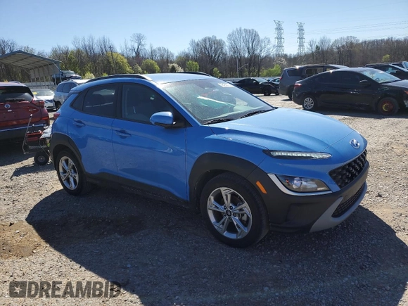 2022 Hyundai Kona SEL with VIN KM8K62AB9NU926167, listed as a Copart auction lot 49425675 with 14,743 mi miles and Salvage Title. Bid and sale history available at carsss.com. Image 4.