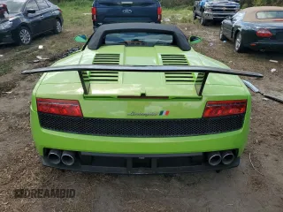 2013 Lamborghini Gallardo z VIN ZHWGU6BZ9DLA12793, wystawiony jako Copart lot #77525804 z przebiegiem 11 777 mil mil oraz Szkody całkowita. Historia ofert i sprzedaży dostępna na DreamBid. Obrazek 6.
