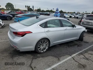 2018 Genesis G80 5.0L Ultimate with VIN KMHGN4JF2JU236231, listed as a Copart auction lot 82004244 with 38,868 mi miles and Salvage Title. Bid and sale history available at carsss.com. Image 3.