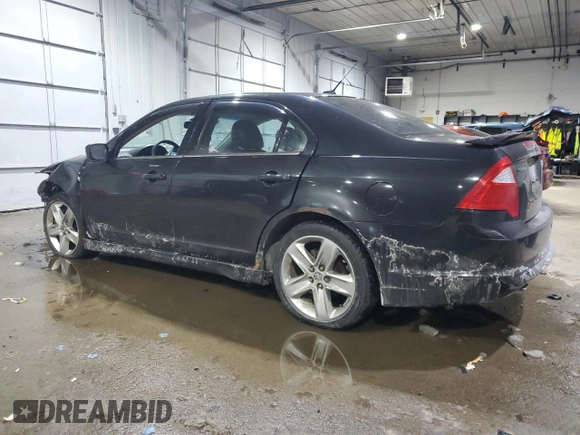 2011 Ford Fusion SPORT with VIN 3FAHP0DC8BR142690, listed as a Copart auction lot 45490075 with 127,122 mi miles and Salvage Title. Bid and sale history available at carsss.com. Image 2.