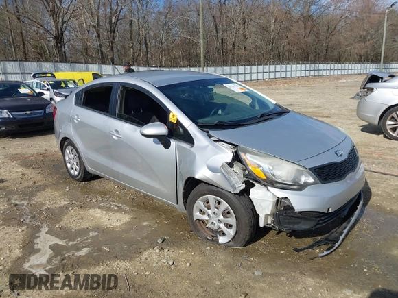 2014 Kia Rio LX with VIN KNADM4A35E6406377, listed as a IAAI auction lot 41739029 with 1 mi miles. Bid and sale history available at carsss.com. Image 6.