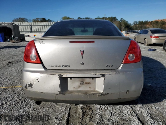 2008 Pontiac G6 GT with VIN 1G2ZH57NX84108908, listed as a Copart auction lot 50338345 with 233,181 mi miles and Salvage Title. Bid and sale history available at carsss.com. Image 6.