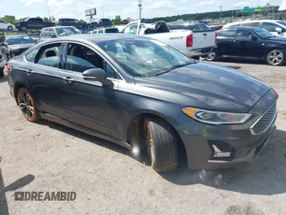 2019 Ford Fusion Titanium with VIN 3FA6P0D91KR256445, listed as a IAAI auction lot 42427259 with 191,222 mi miles and . Bid and sale history available at DreamBid. Image 1.