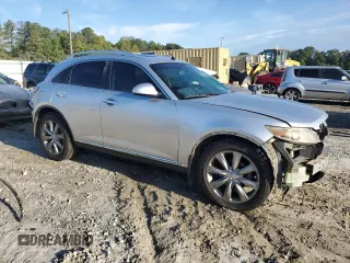 2008 Infiniti FX Options with VIN JNRBS08W08X400039, listed as a Copart auction lot 71730544 with Not Provided miles and Salvage Title. Bid and sale history available at DreamBid. Image 4.