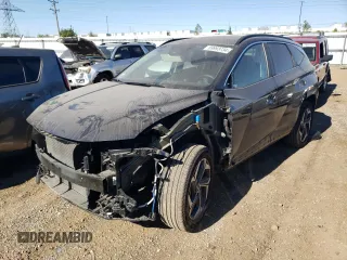 2023 Hyundai Tucson SEL z VIN 5NMJFCAE3PH246615, wystawiony jako Copart lot #69993734 z przebiegiem 6 455 mil mil oraz Szkoda całkowita • Salvage title. Historia ofert i sprzedaży dostępna na DreamBid. Obrazek 1.