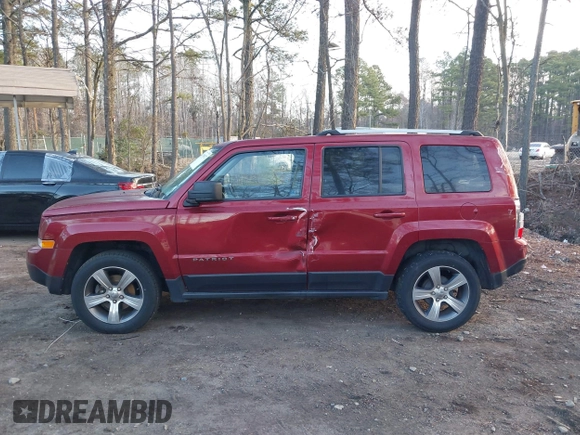 2017 Jeep Patriot High Altitude with VIN 1C4NJPFA5HD166689, listed as a IAAI auction lot 41768927 with 74,592 mi miles and . Bid and sale history available at carsss.com. Image 14.