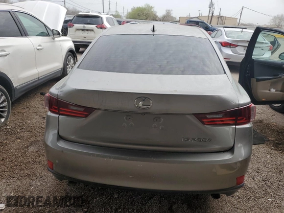 2016 Lexus IS 200t with VIN JTHBA1D27G5035640, listed as a Copart auction lot 46636135 with 128,596 mi miles and Clean Title. Bid and sale history available at DreamBid. Image 6.