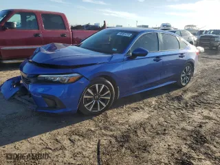 2022 Honda Civic Sedan EX with VIN 2HGFE1F77NH304744, listed as a Copart auction lot 46461315 with 59,440 mi miles and Salvage Title. Bid and sale history available at carsss.com. Image 1.