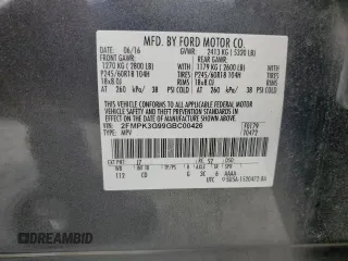 2016 Ford Edge SE with VIN 2FMPK3G99GBC00426, listed as a Copart auction lot 65977275 with 195,752 mi miles and Clean title. Bid and sale history available at DreamBid. Image 13.