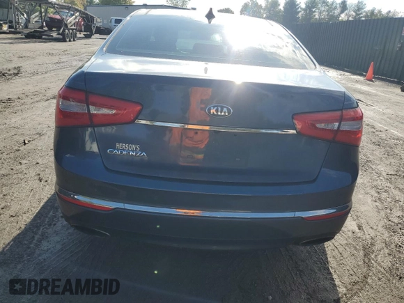 2014 Kia Cadenza Premium with VIN KNALN4D71E5153863, listed as a Copart auction lot 73567824 with 116,308 mi miles and Salvage Title. Bid and sale history available at carsss.com. Image 6.