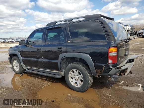 2003 Chevrolet Tahoe LS with VIN 1GNEK13ZX3R175556, listed as a Copart auction lot 50123875 with 193,444 mi miles and Salvage Title. Bid and sale history available at DreamBid. Image 2.