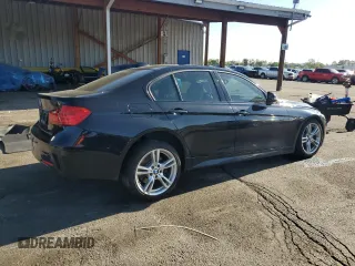 2015 BMW 3 Series 328i xDrive with VIN WBA3B3C59FJ985091, listed as a Copart auction lot 57658705 with 106,521 mi miles and Salvage title. Bid and sale history available at DreamBid. Image 3.